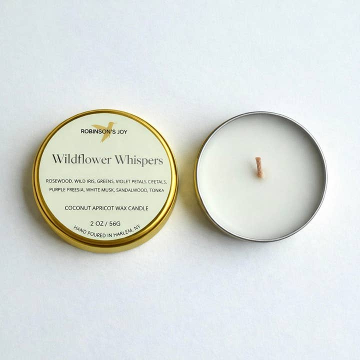 ROBINSON'S JOY - Wholesale Travel Candles - Wildflower Whispers 2oz Travel Candle - Spring 20261