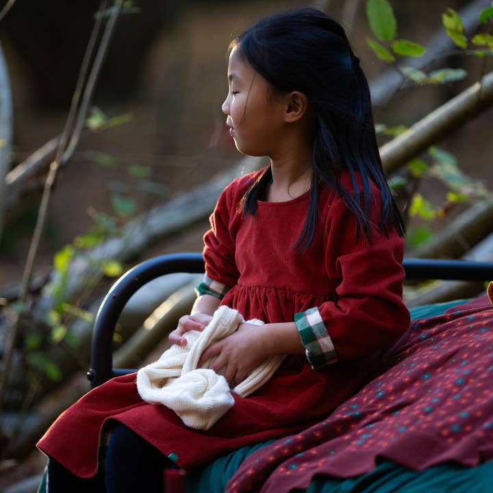 Hazelnut Day After Day Reversible Corduroy Pocket Dress for wholesale on Faire11