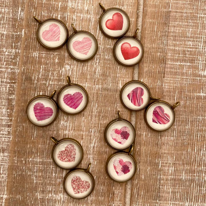 Define Charm Bar - Wholesale Pendant/Charm Necklace - Valentine Conversation Heart Theme Charms 2