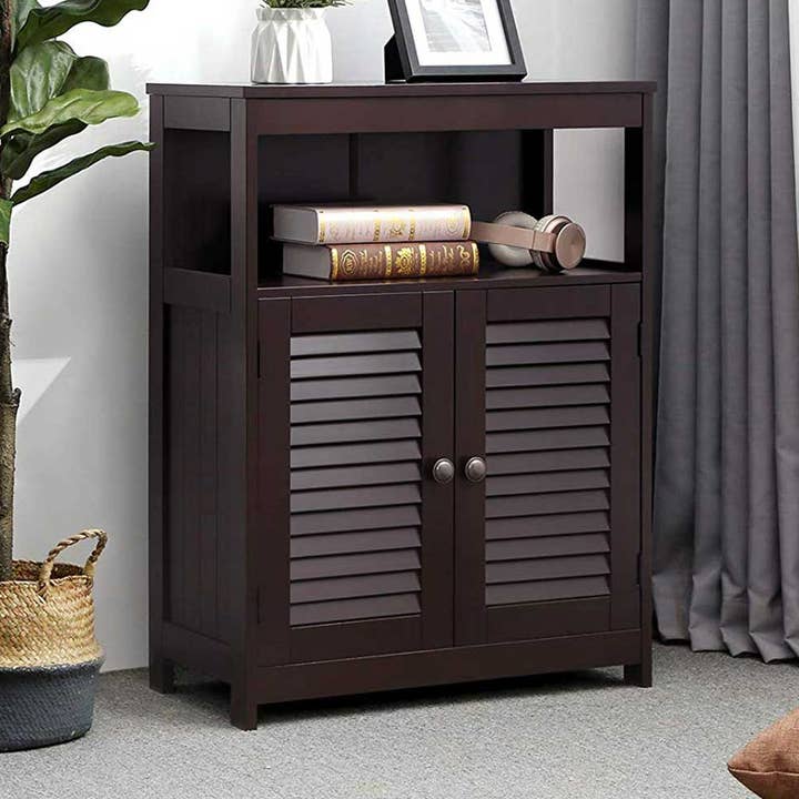 Armadio da bagno con doppie ante a persiana e regolabile per la vendita all'ingrosso da parte di Greenwestons