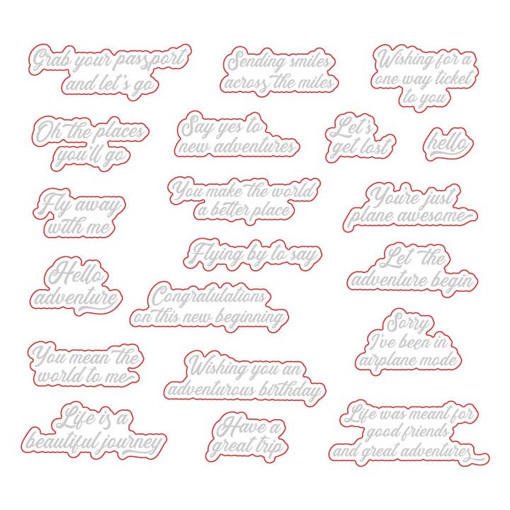 Plane Awesome - Honey Cuts - Coordinating Dies for wholesale by Honey Bee Stamps