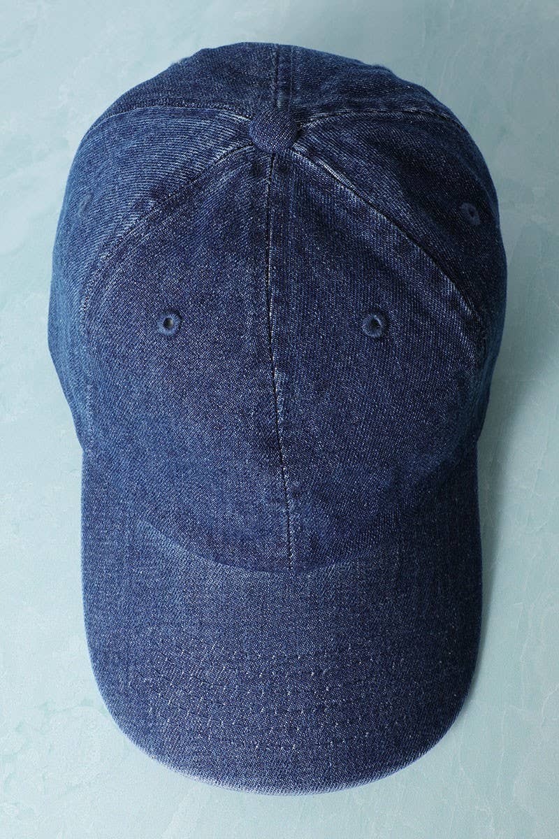 Fashion City - Vente Casquette de baseball – unisexe - Casquette dad hat en denim uni7