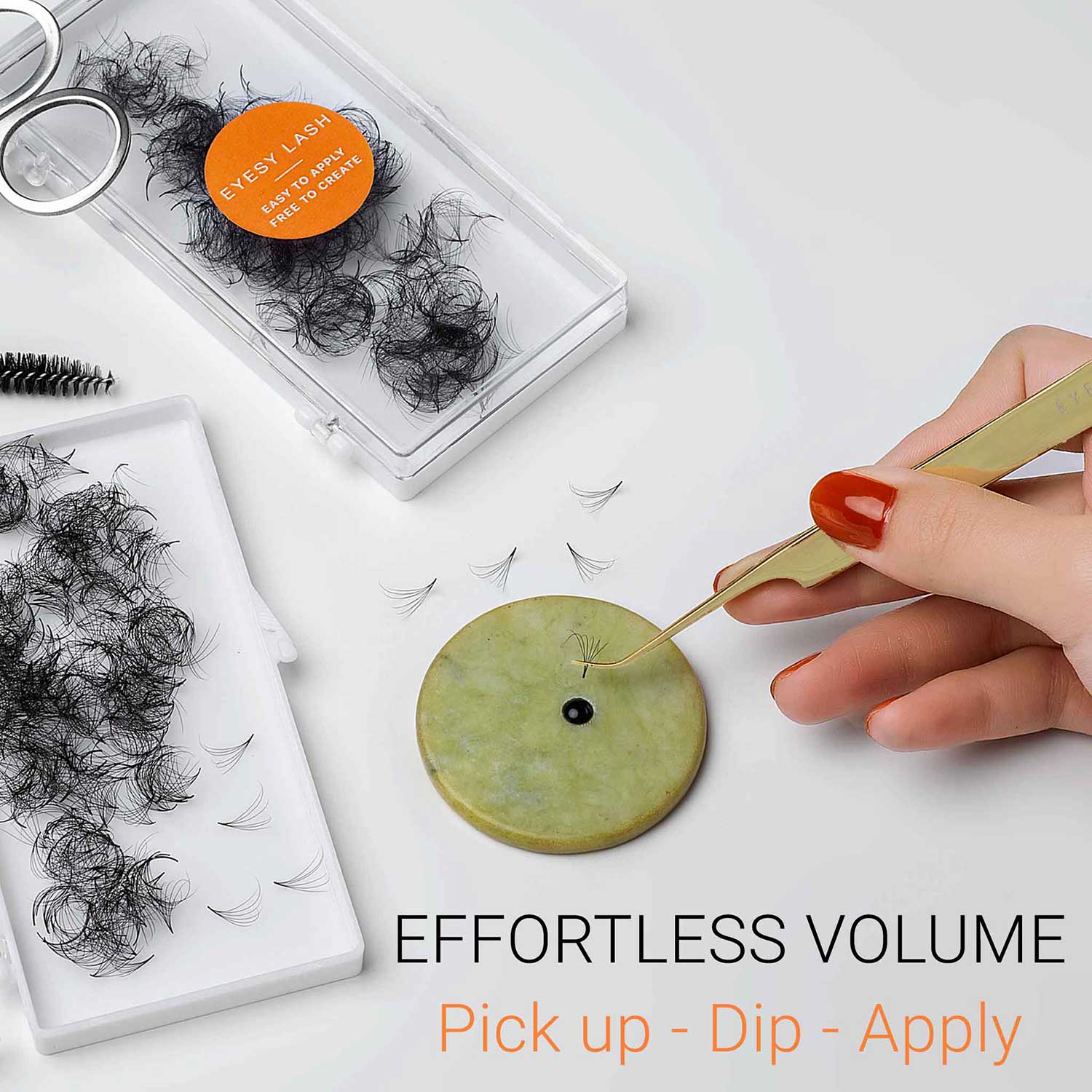 Eyesy Lash - Vendita all'ingrosso Ciglia finte - ML, Curl Premade D6 | 1,9 centesimi/ventola | 0.7 0.5 | 500 fan1