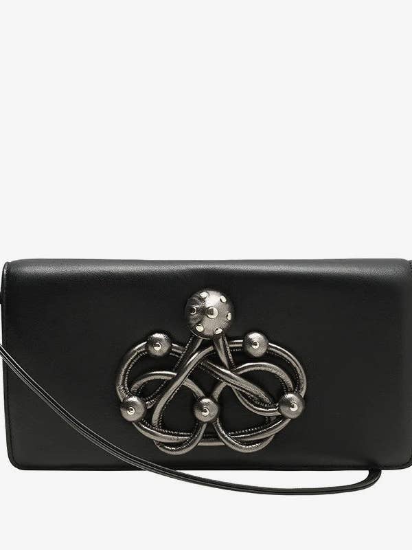 CARLA LAMBSKIN LEATHER CLUTCH for wholesale by NOTTEVERA