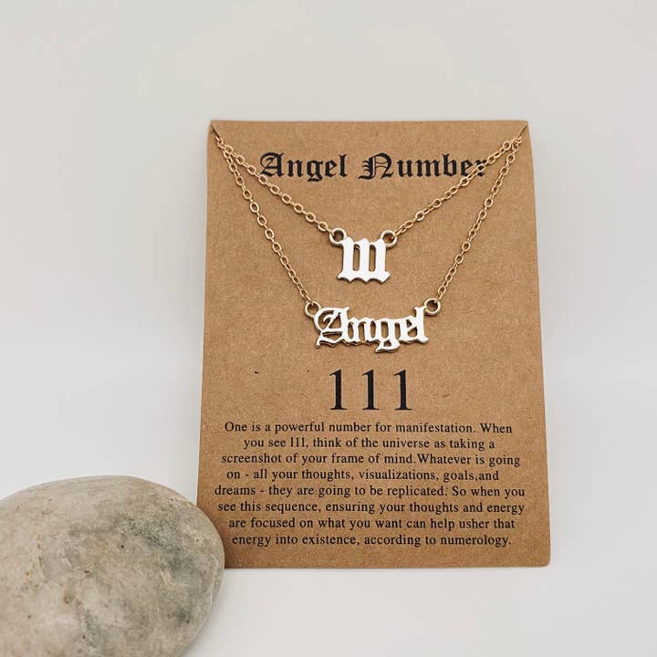 Mio Queena - Wholesale Pendant/Charm Necklace - Angel Lucky Number 1-9 Combination Necklace