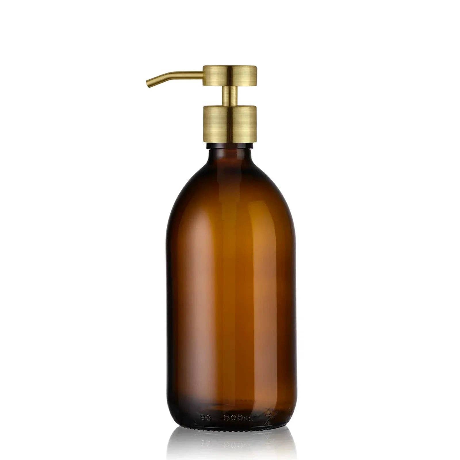 Little Pots – wholesale Tvåldispenser – Tvåldispenser i bärnstensfärgat glas med pump i rostfritt stål13