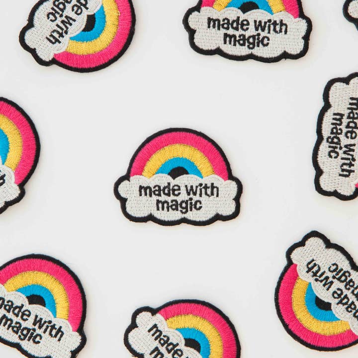 Sarah Hearts - Wholesale Patch - Made with Magic Rainbow Iron-On Patch1