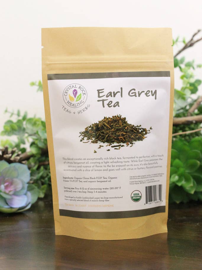 Earl Grey Tea Bag 20ct Organic for wholesale by Crystal Rock Healing, LLC
