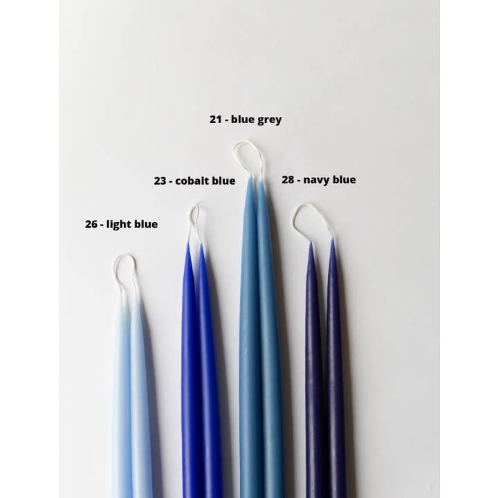 Twilight Collection - Wholesale Tapered Candle/Candlestick - Light Blue Danish Taper Candle | 12 Pack4