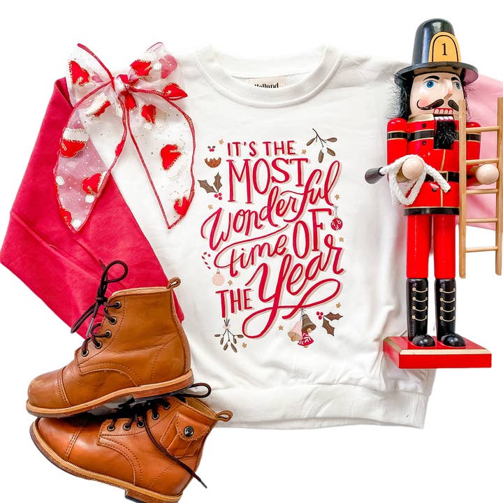 Most Wonderful Time | Chandail de Noël pour filles pour la vente par Holland Ave Clothing