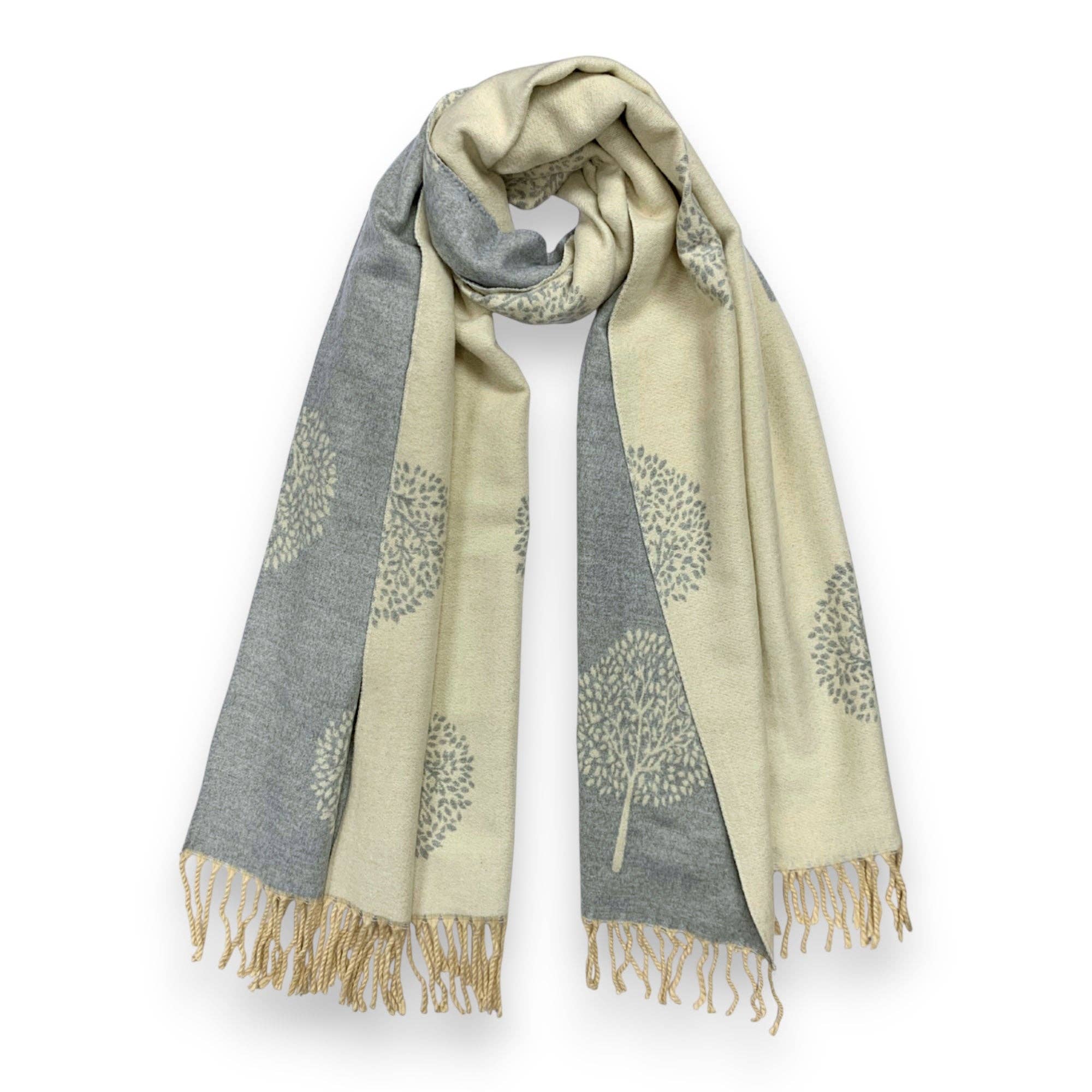 Lili Scarves (US Duty Free) – wholesale Scarf – Women's – Tree of Life Print Cashmere Blend Winter Scarf1