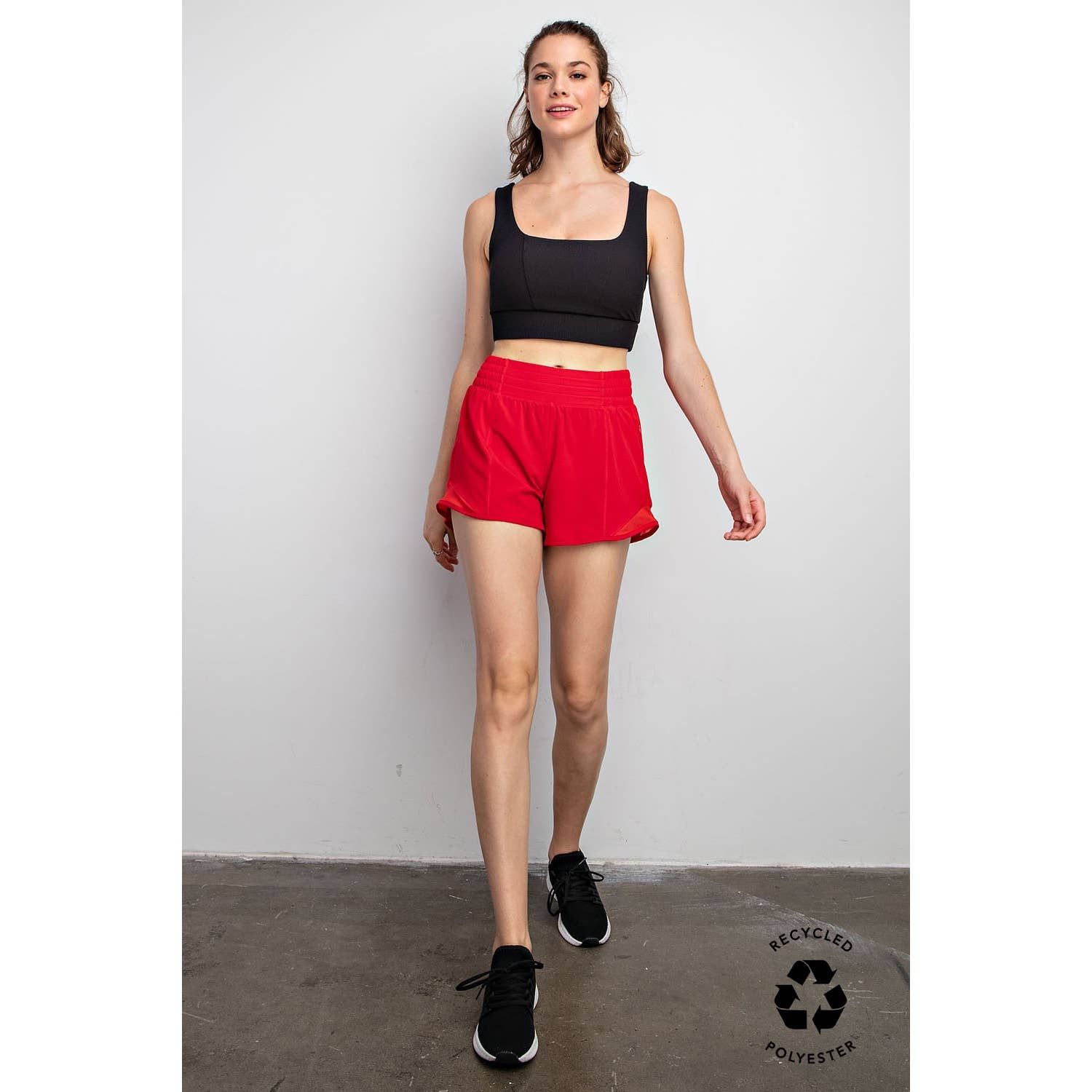 Rae Mode - Wholesale Athletic Shorts - Women's - RECYCLED ACTIVE SHORT WITH MESH44
