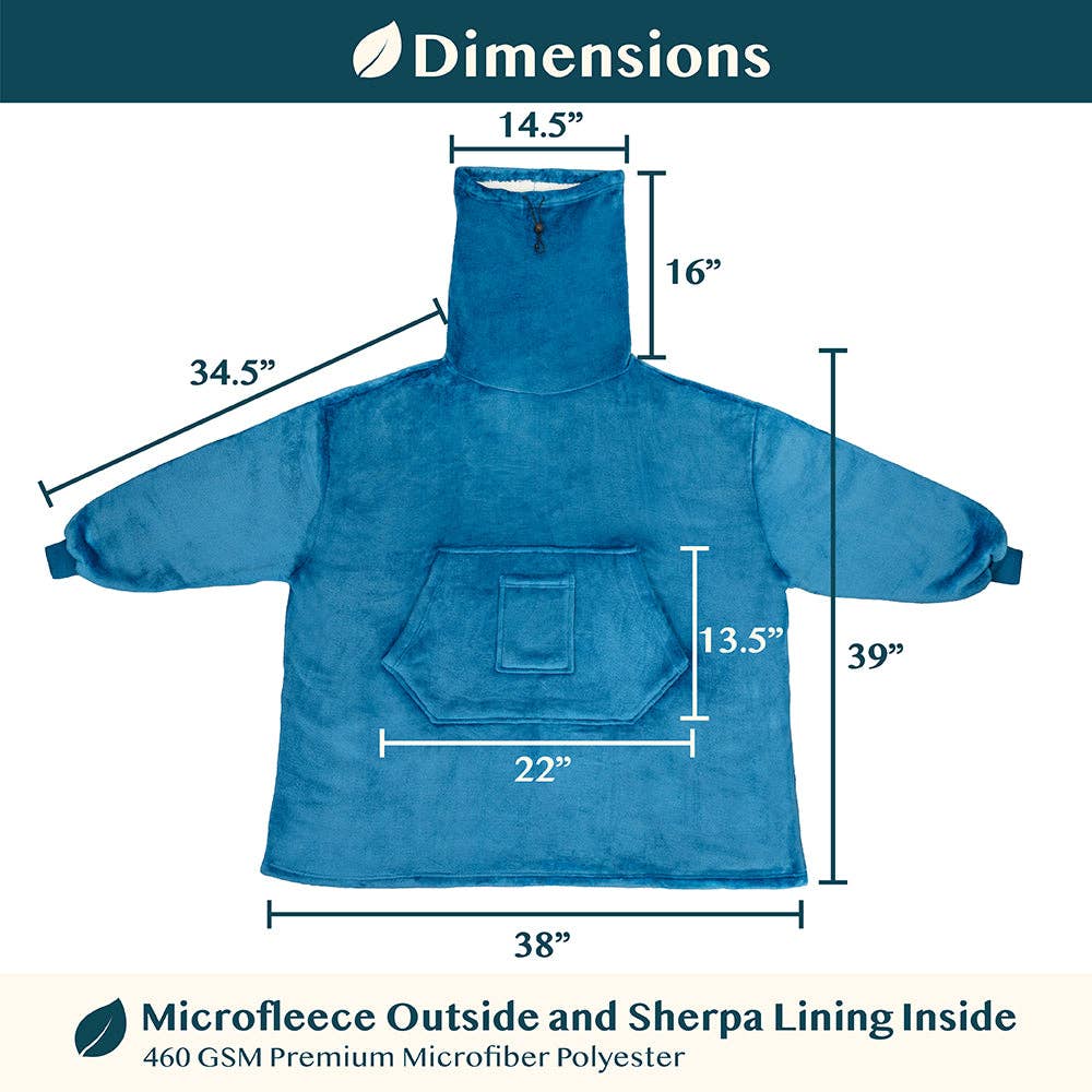 Pavilia - Wholesale Throw Blanket - Neck Warmer Sweatshirt Hoodie Blanket57