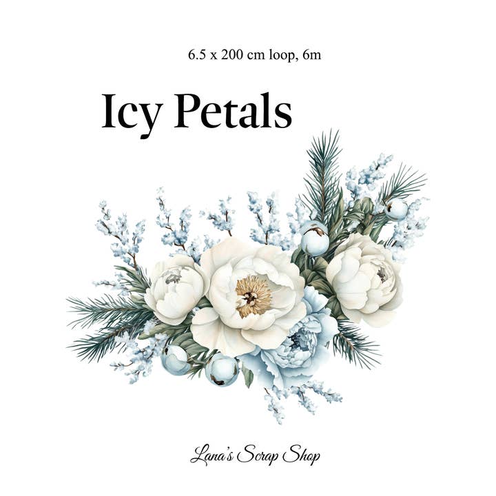 Pétales Glacés - Ruban PET pour la vente par Lana's Scrap Shop