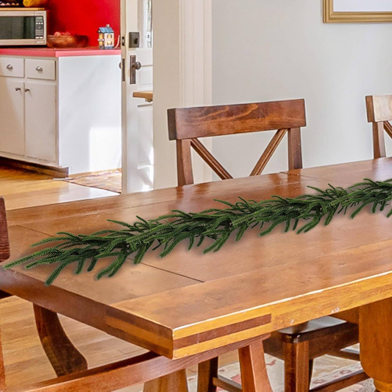 Larksilk - Vendita all'ingrosso Bandierine/Ghirlande - Set di 2 decorazioni natalizie ghirlanda Real Touch Norfolk da 6'1