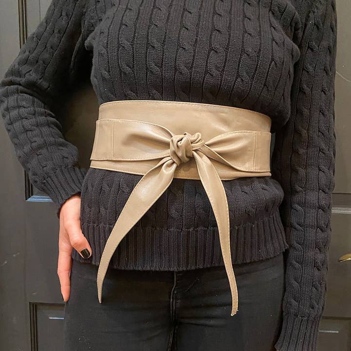 Bolsa Nova Handbags - Wholesale Belt – Women's - Obi Leather Wrap Belt2