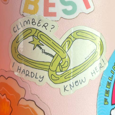 climber? I hardly know her! - sticker for wholesale by Magic Mck Designs