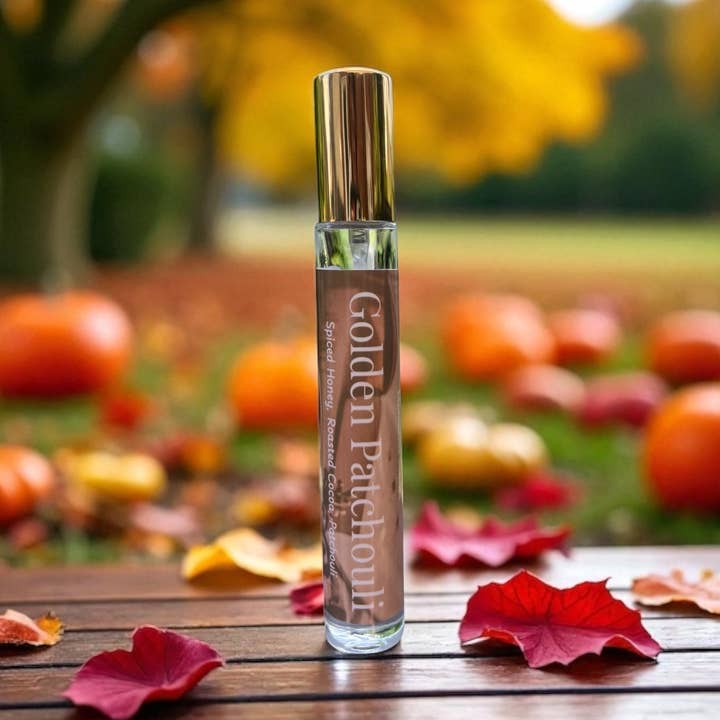 Parfum Patchouli Doré - Patchouli Gourmand Moderne 10ml pour la vente par Memento Scents