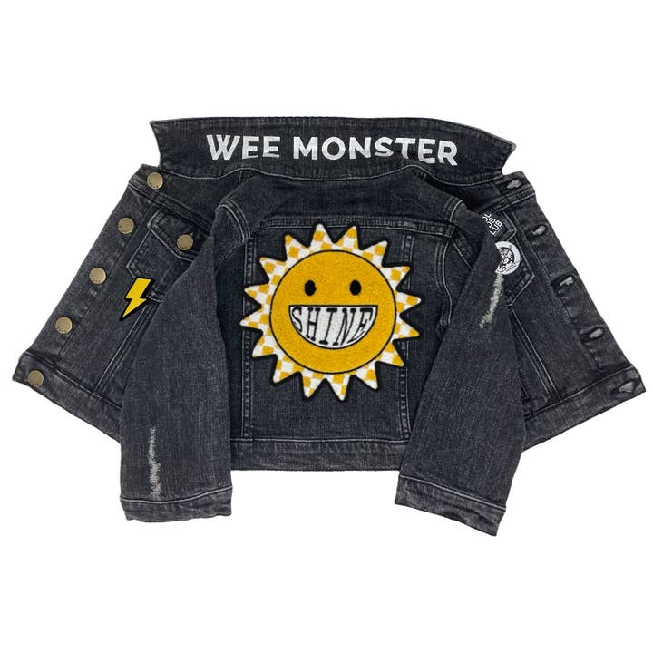Sunshine Black Denim Jakke for engroshandel hos Wee Monster