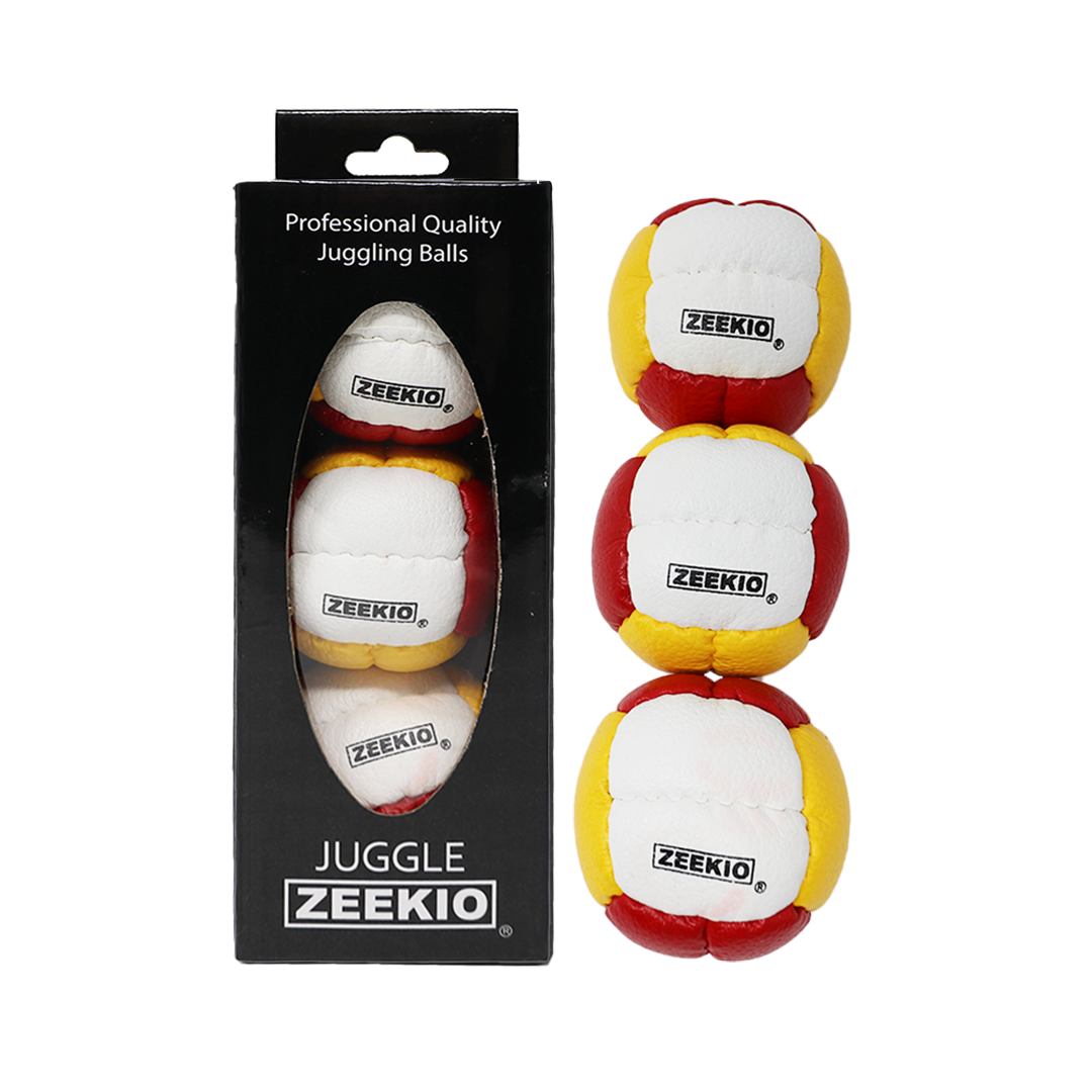 YoYoSam Wholesale - Wholesale Sporting Accessories - Zeekio Galaxy Juggling Balls - Premium 12 Panel Genuine Leather Balls - 130g - 67mm - Pack of 3 Zeekio12