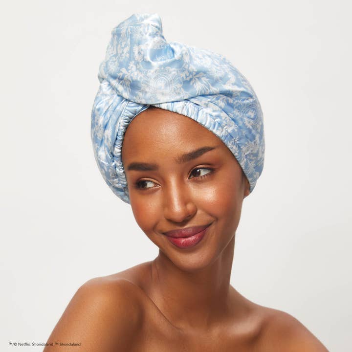 KITSCH - Wholesale Hair Towel/Wrap - Kitsch x Bridgerton Satin Wrapped Hair Towel / Toile De