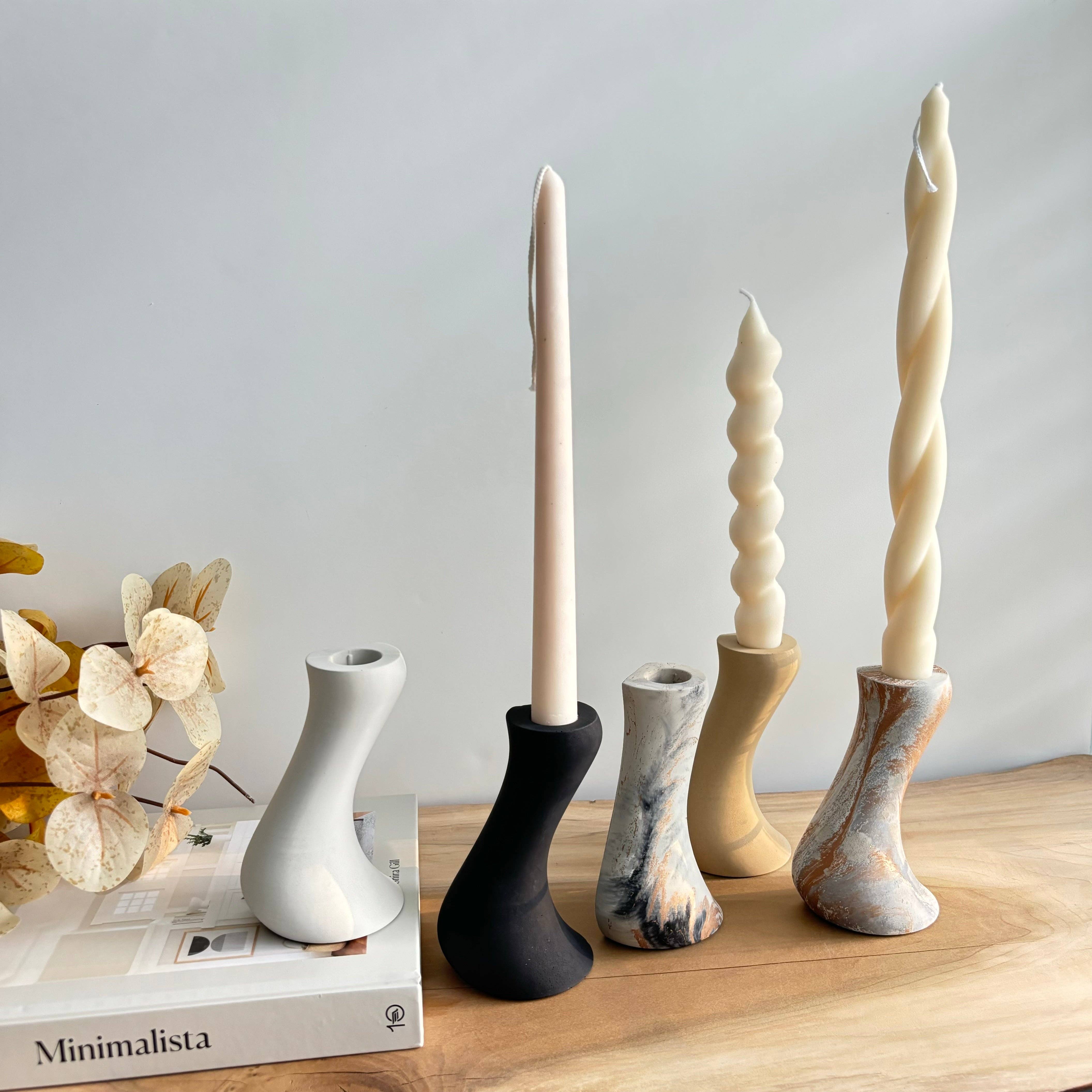 Fancy Concrete - Wholesale Candle Holder - Leto - Taper Candle Holder6