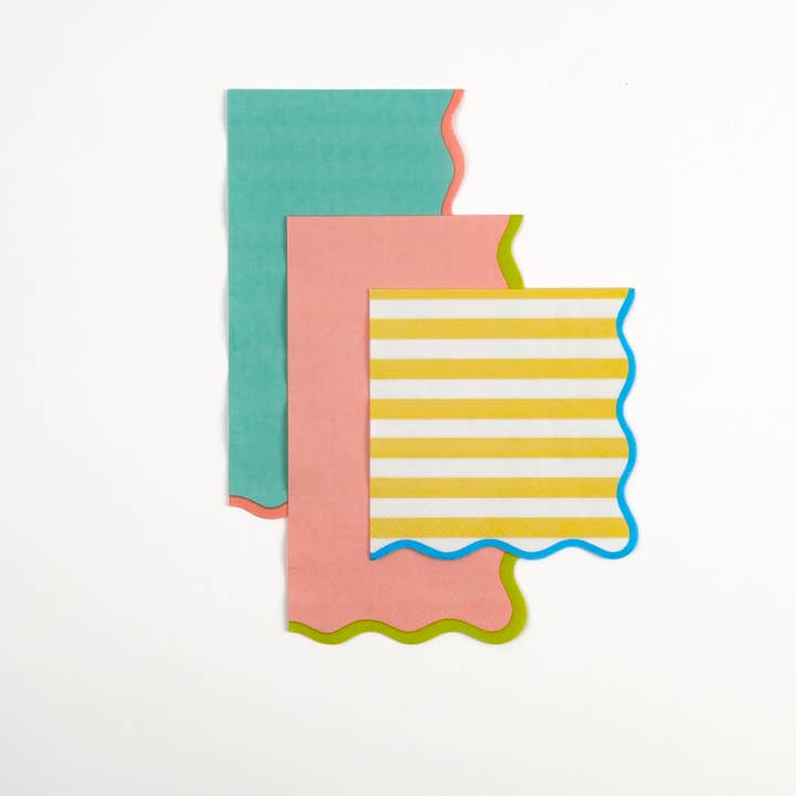 Gatherings by Curated Paperie – wholesale Disposable napkin – Summer Fun Assorted Guest Towels