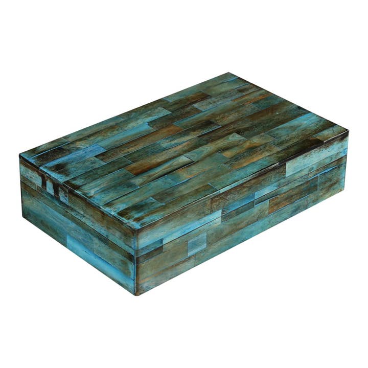Verdigris Bone Inlay Decorative Storage Box Collection for wholesale by Muqeem & Brothers