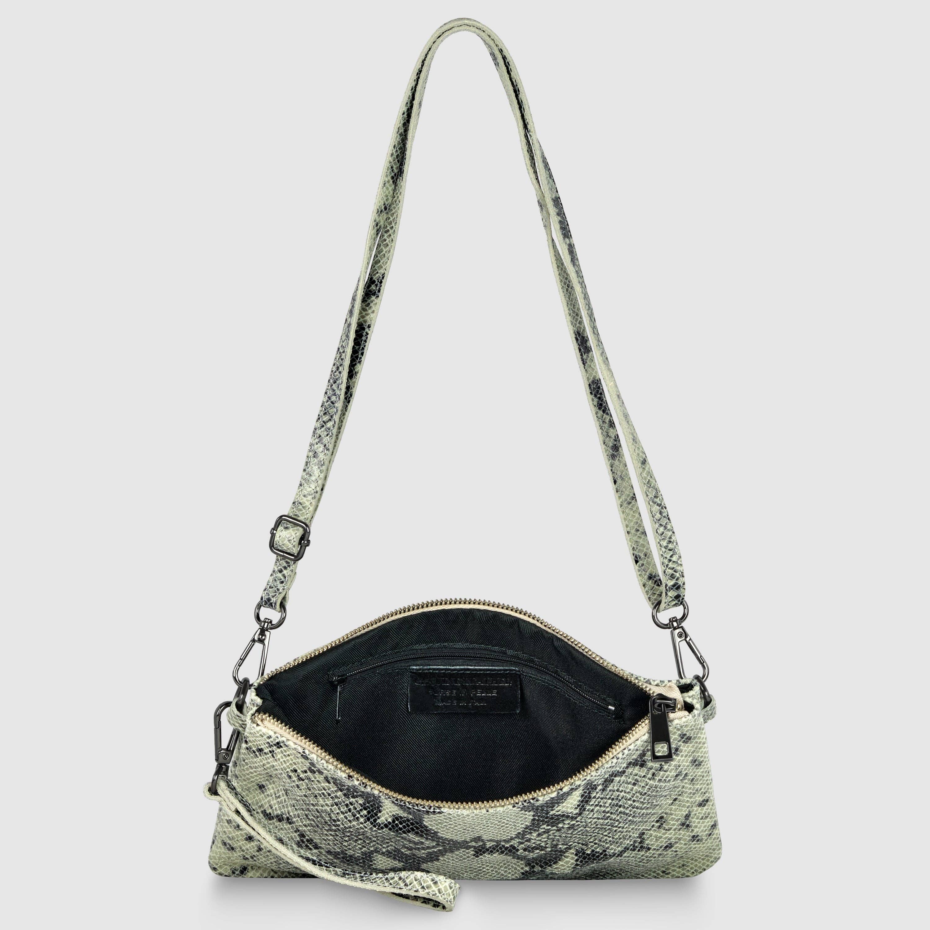 TAKEASY - Wholesale Crossbodytas - Dames - Python-Print Suède Schoudertas4