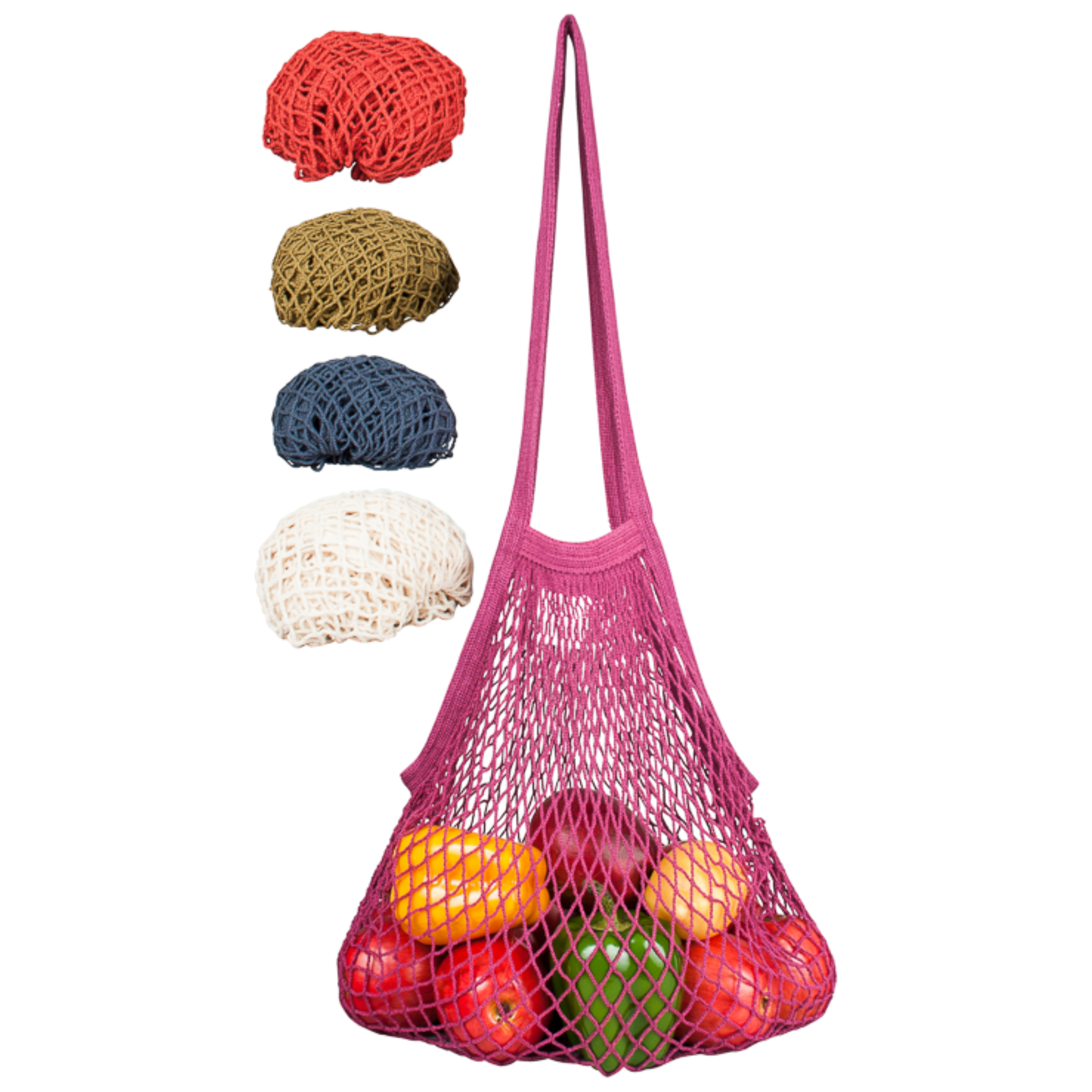 ECOBAGS - Wholesale Shoulder Bag - Unisex - Recycled Cotton Long Handle String Bag - Variety Sets1