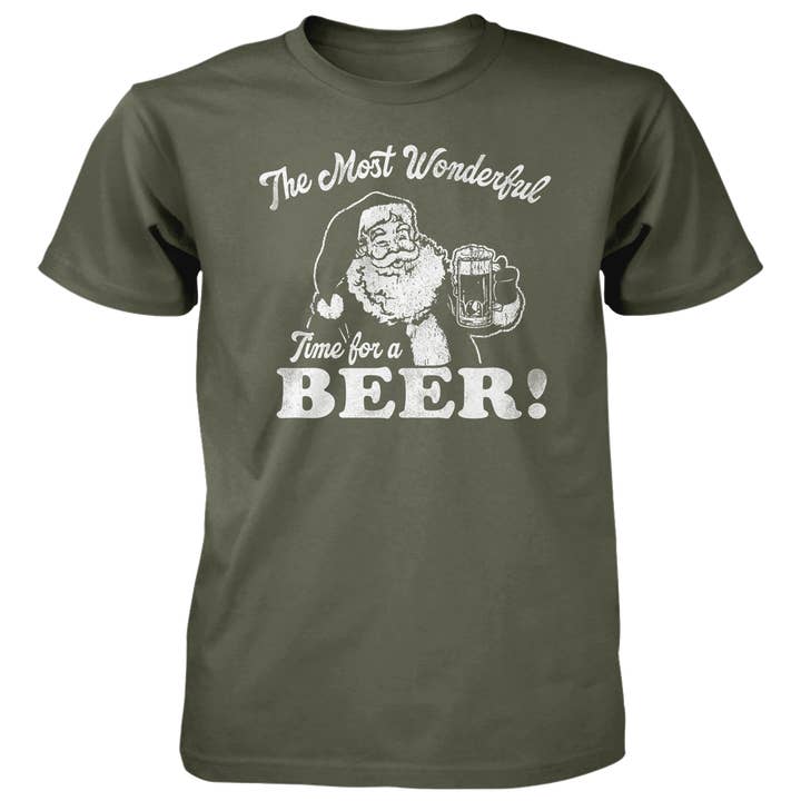 Seasons Spirit - Wholesale T-Shirt - Unisex - Most Wonderful Time Beer - 4.5 oz Cotton T-Shirt0
