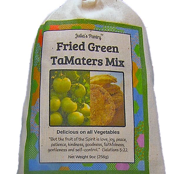Julia's Southern Foods, LLC – wholesale Bread mix – Fried Green Ta-Maters (Tomato) Mix, 9oz Cloth