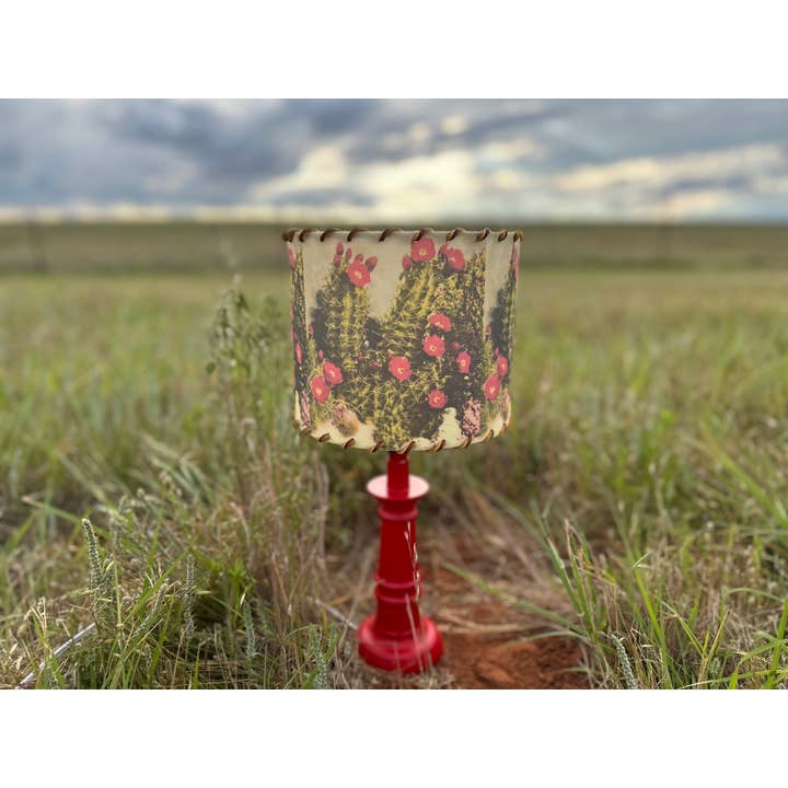 Red Dirt Ranch Clothing Company - Wholesale Lamp Shade - Lampshade White Sands Cactus