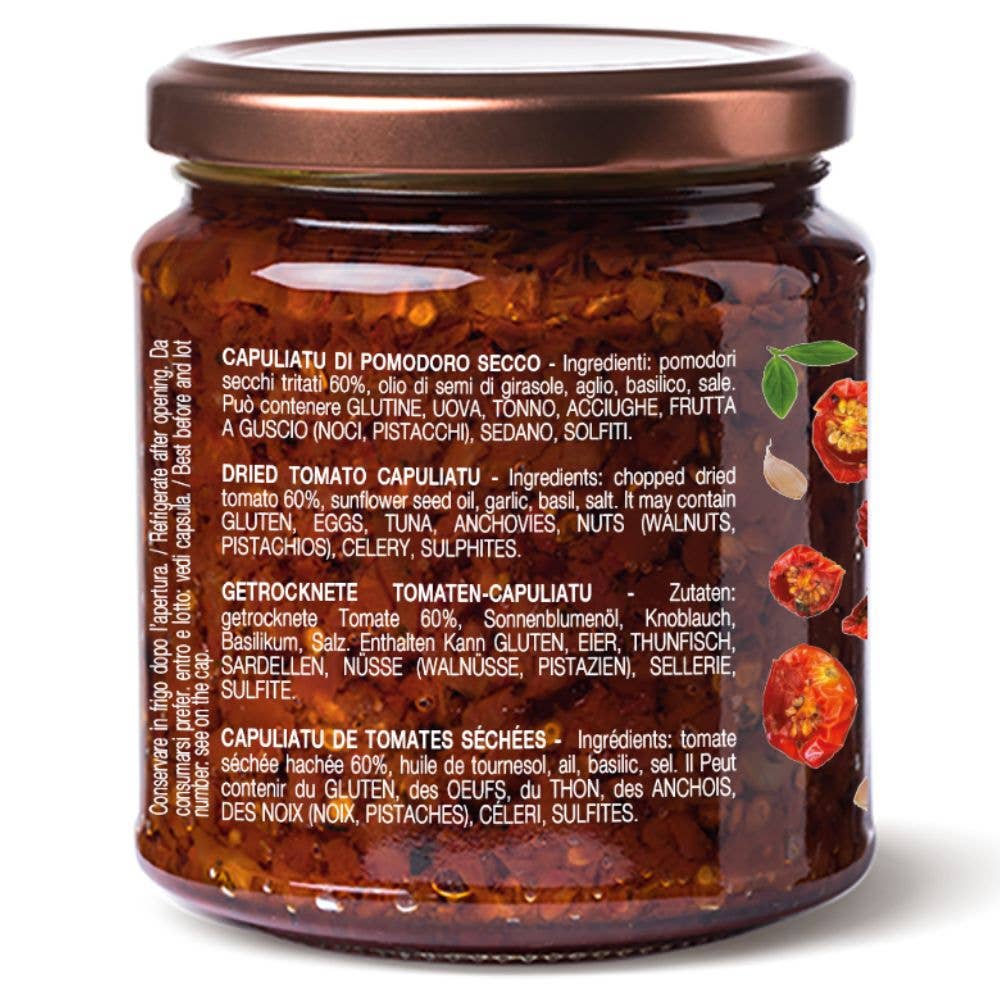 CONVIVIA for italian food lovers - Wholesale Canned Vegetables - Dried tomato capuliatu 280g1