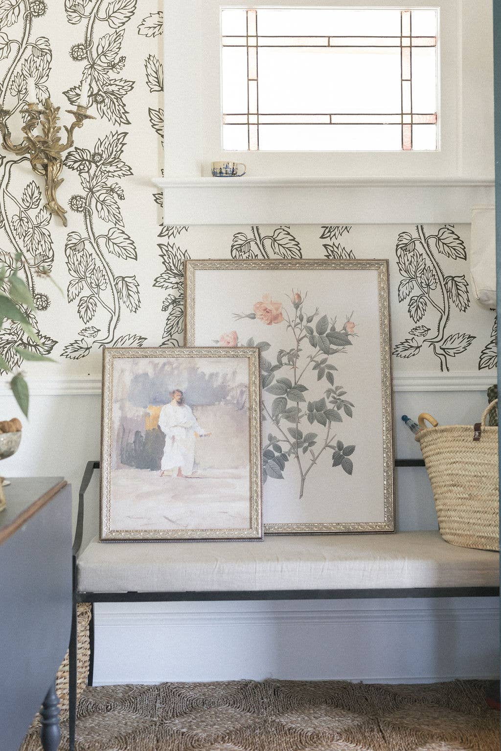 Petal Lane Home - Vente Ensembles d'art mural - Art ancien encadré Rosa5