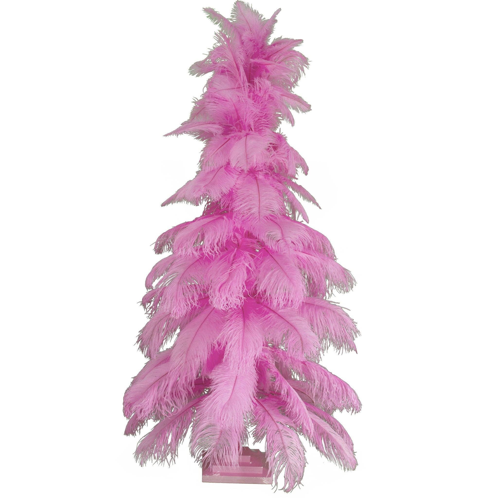 Lee Display - Wholesale Christmas Decoration - Pink Ostrich Feather Tree5