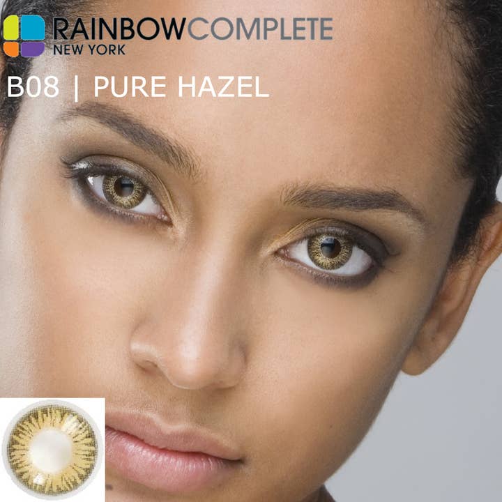 RAINBOWCOMPLETE | Koreanske farvekontakter | B08 PURE HAZEL for engroshandel hos RAINBOWCOMPLETE