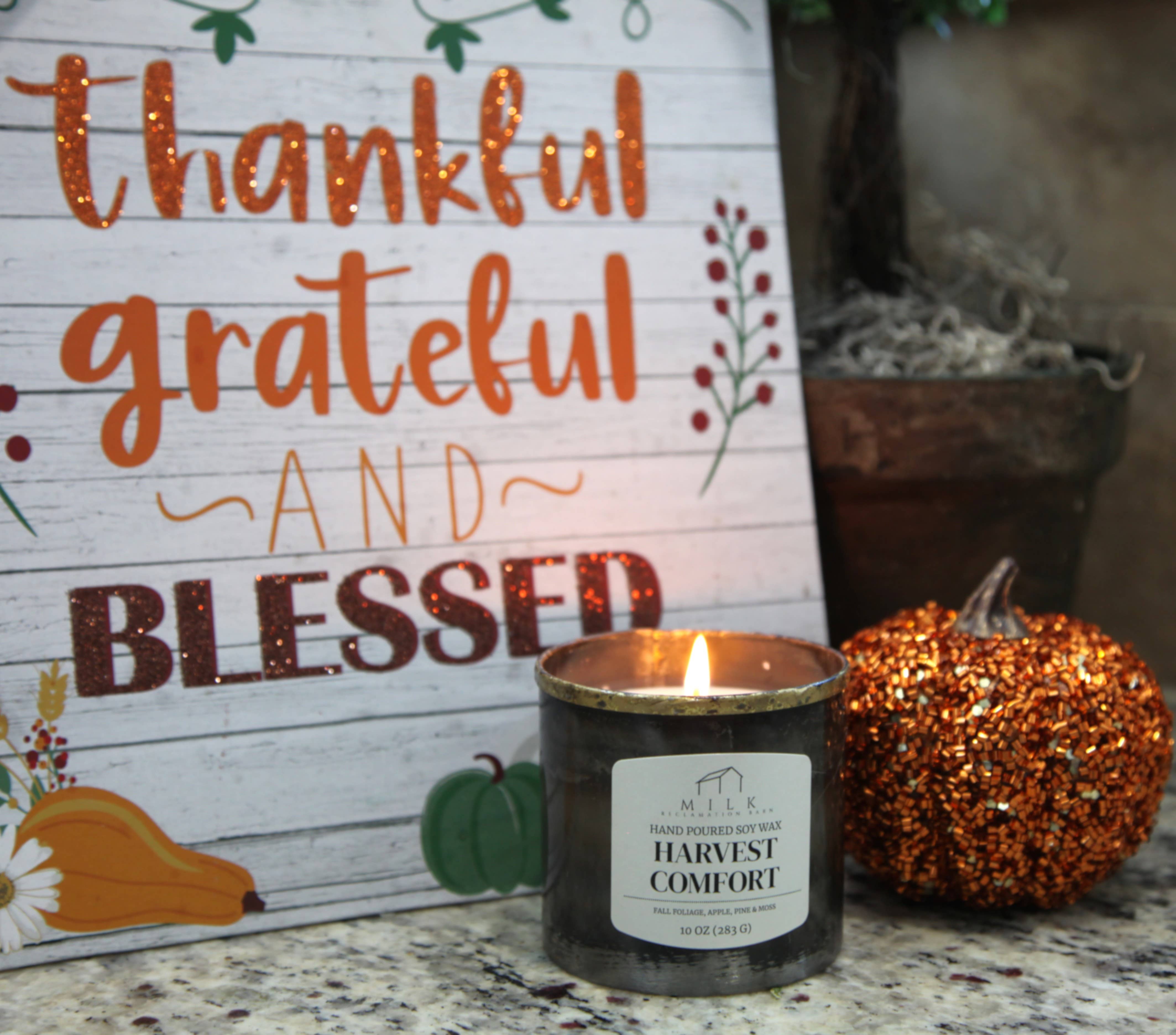 Milk Reclamation Barn - Wholesale Jar/Filled Candle - Rustic Barn Metal Candle - 10 oz10