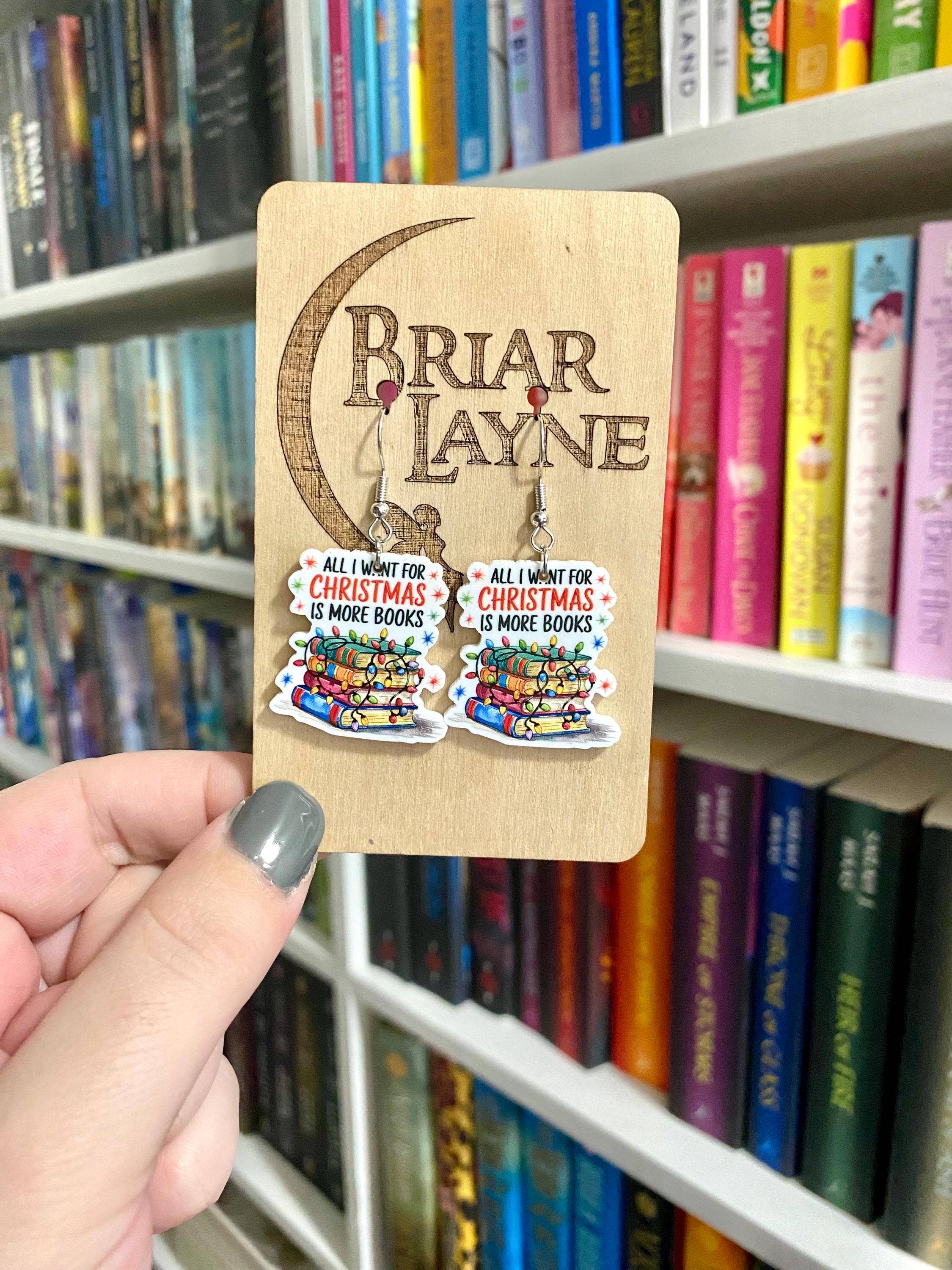 Briar layne - Wholesale Dangle Earrings - Christmas Book Lover Earrings7