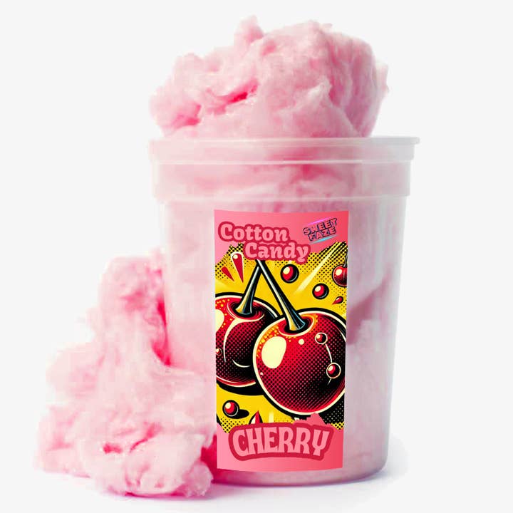 Handmade Cherry Cotton Candy - Wholesale for wholesale by Sweet Faze LLC