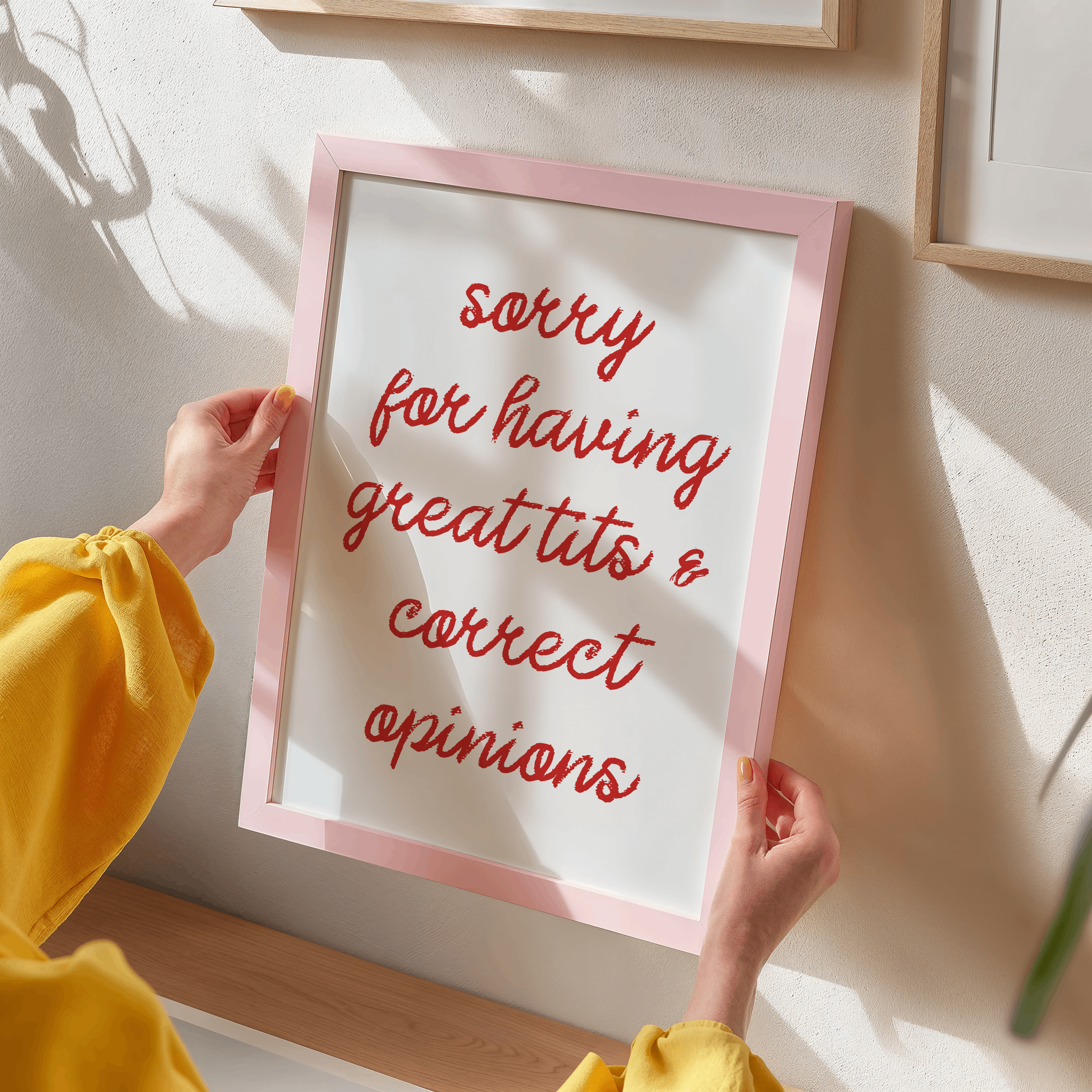 by Rosybum - Wholesale Art Print - Sorry For Having Great Tits and Correct Opinions Art Print 1