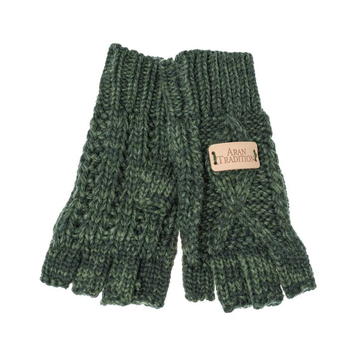 Aran Traditions - Venta al por mayor Guantes - Mujer - Guantes sin dedos Aran Classic Cable4
