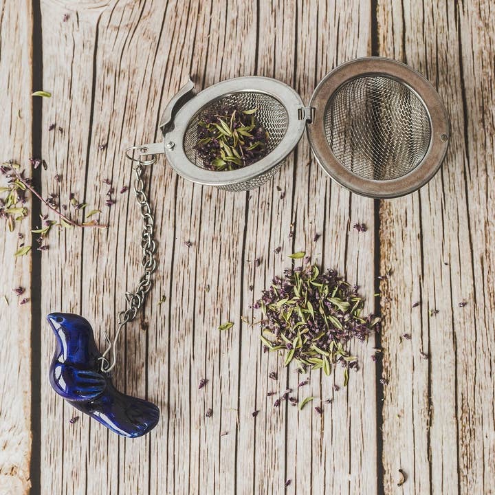 Infusor de té con pájaro azul para venta al por mayor de Danutė Murauskienė