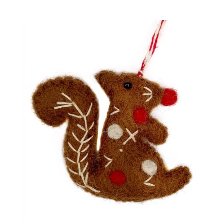 Ornaments 4 Orphans – Ornamento por atacado – Enfeite de Natal em lã de feltro de esquilo0