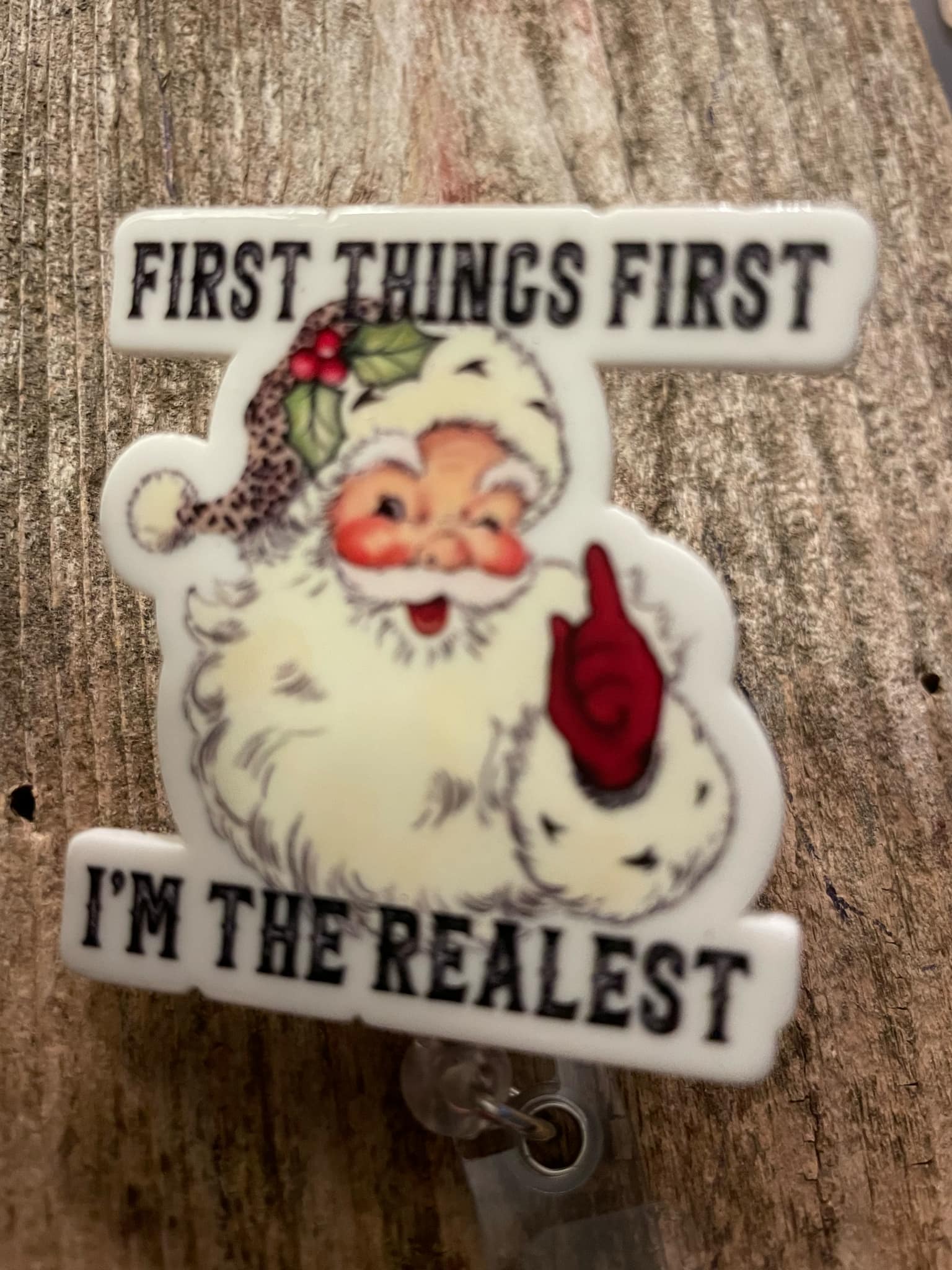 The Wild Poppy - Wholesale Badge Accessory - Unisex -  Badge Reel First Things First, I'm the Realist0