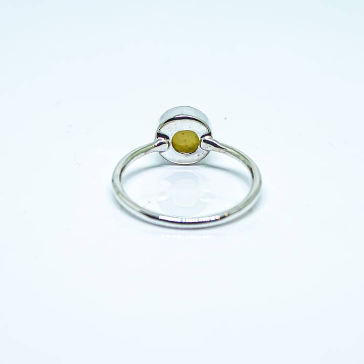Quasar Gems USA - Venta al por mayor Anillos solitarios - Anillo de Drusa Plata de Ley 925 Blanco