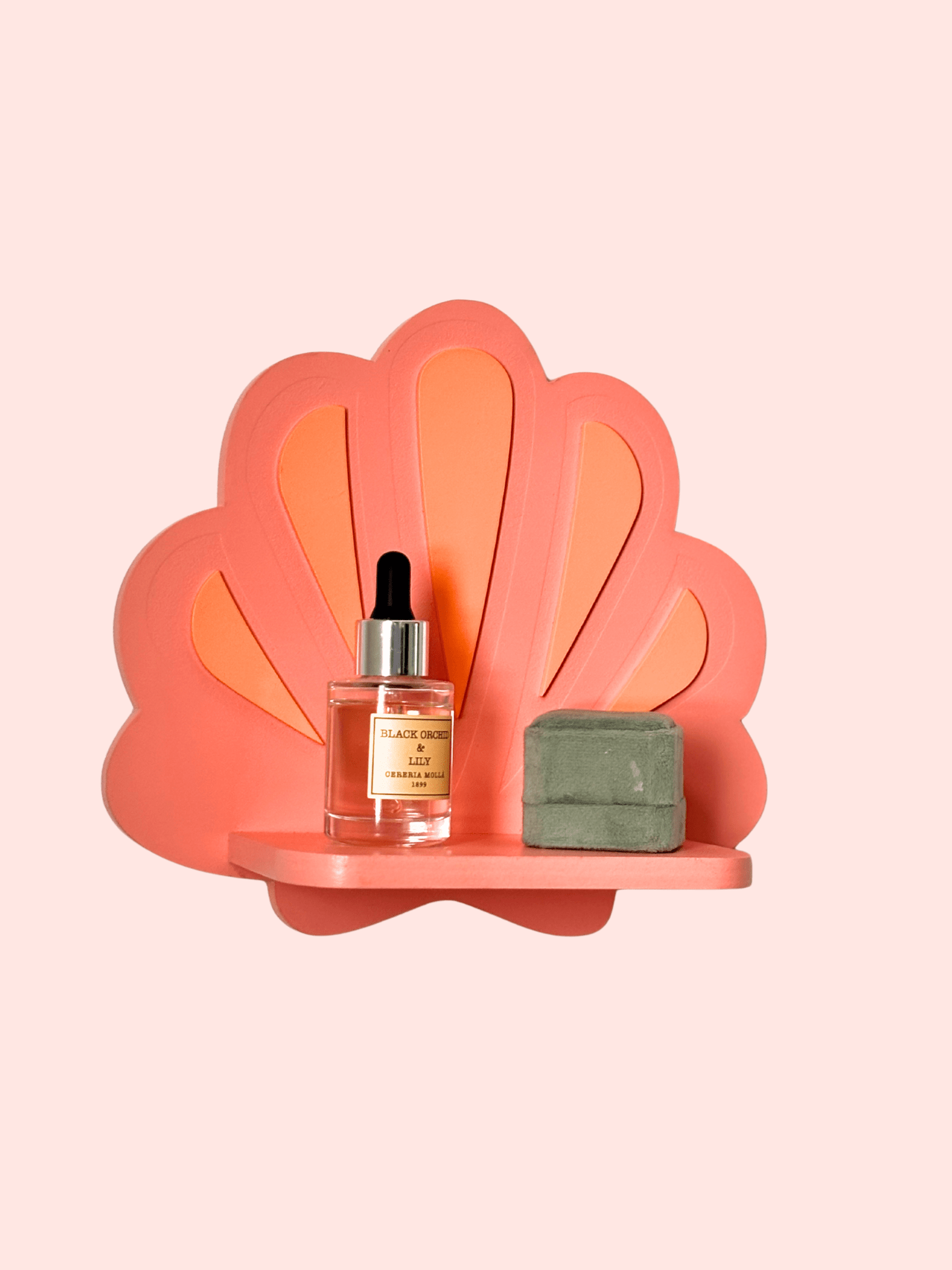Dopamine Shelves&Decor – Prateleira de parede por atacado – Prateleira Coral Rosa em Forma de Concha | Dopamine Decor4