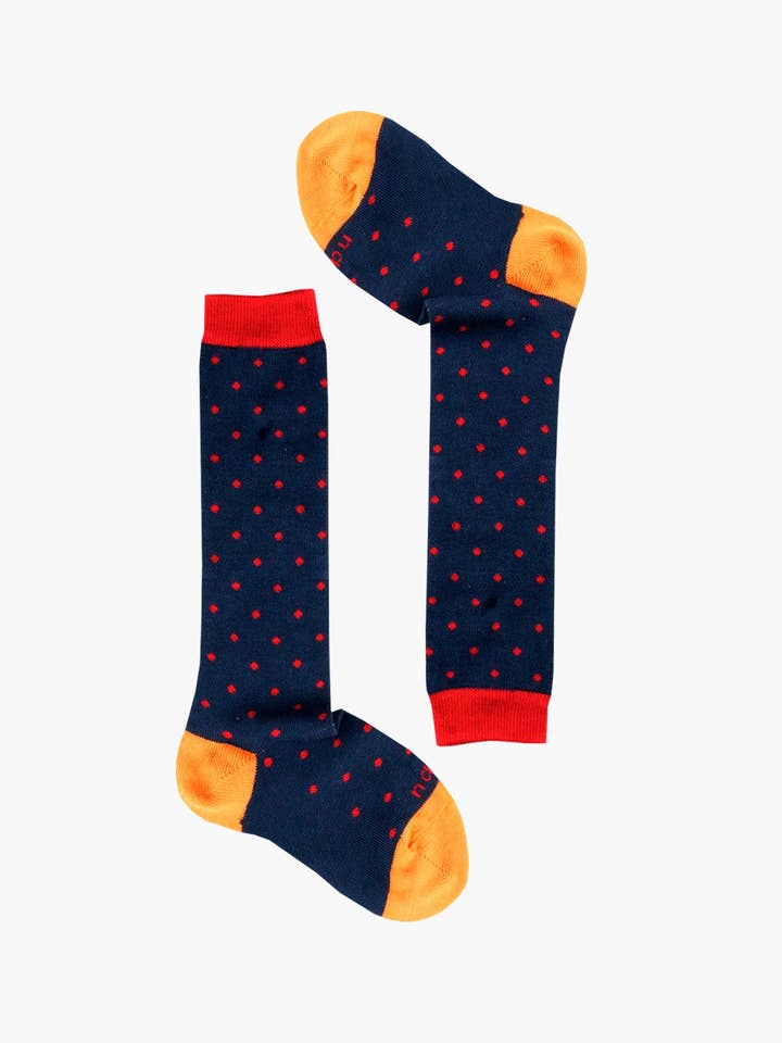 Naïve - Wholesale Socks - Kids - SMART BLUE-RED KIDS LONG