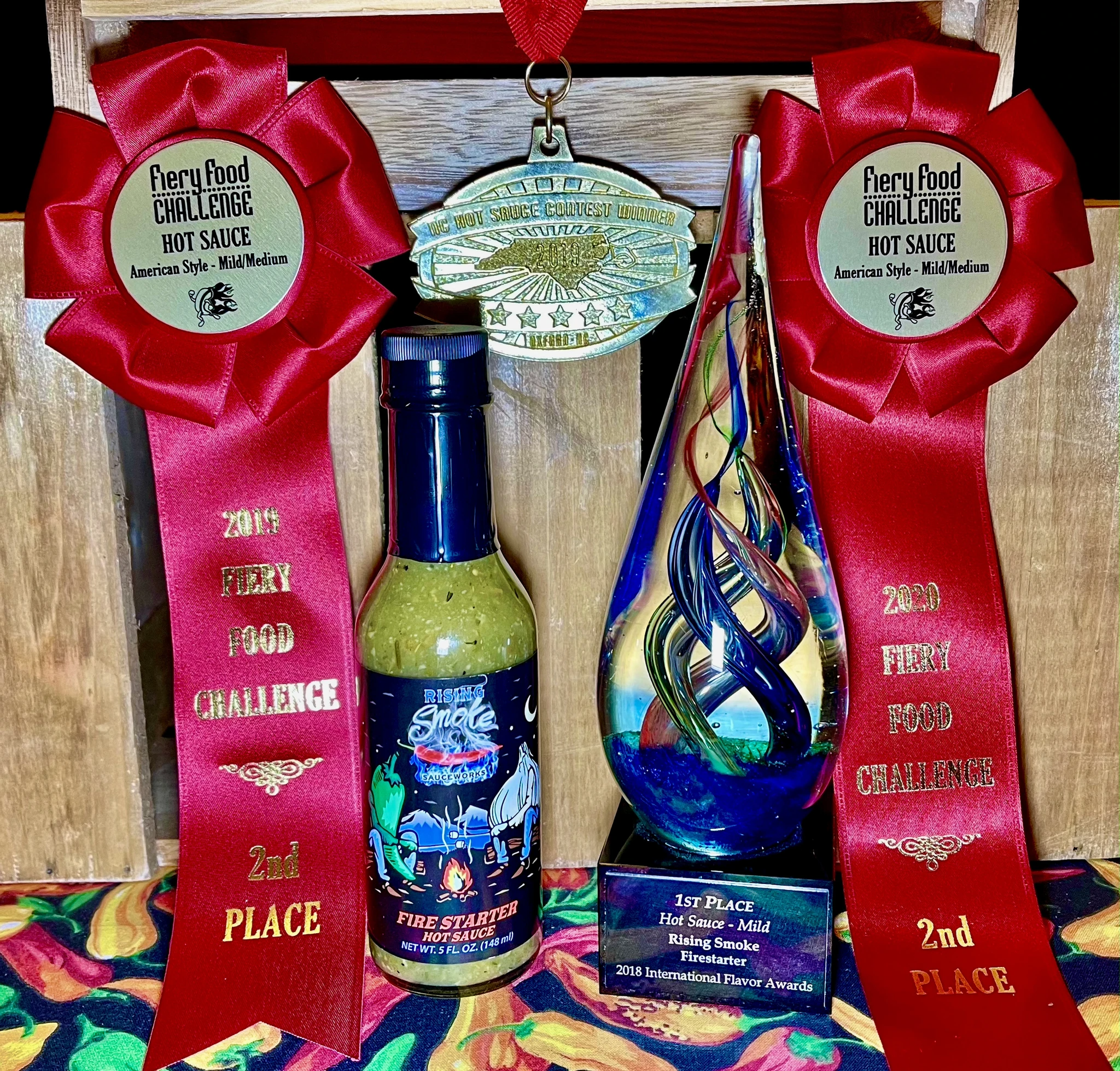 Rising Smoke Sauceworks - Vendita all'ingrosso Salse piccanti - Salsa piccante Fire Starter da 5 once (confezione da 12)2