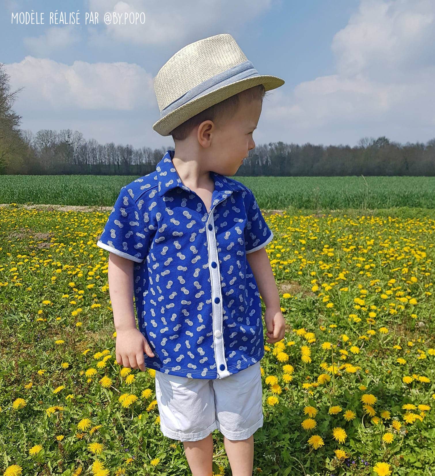 Super Bison – Engroshandel DIY-sysæt – Mønster skjorte Victor 2/12 år11